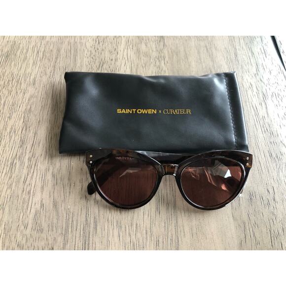 Saint Owen and Curateur Wylde Tortoiseshell Sunglasses - Picture 6 of 10